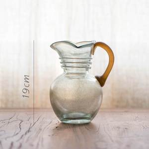珠光复古玻璃花器花瓶流沙金装饰摆件手工艺术欧式中式