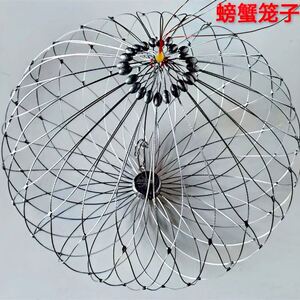 蟹子笼新款钓螃蟹笼子龙虾笼河蟹套海蟹圈抛网全自动开合笼捕蟹神