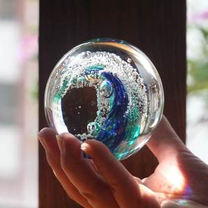 淄博特产创意装饰海浪球教师节生日礼物海洋摆件手工琉璃纪念礼品