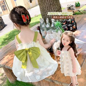 韩系女童吊带裙子夏季2023新款网红最新款女宝抖音同款儿童公主裙
