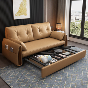 全友家居沙发床科技布可折叠坐卧两用单双人储物多功能客厅小户型
