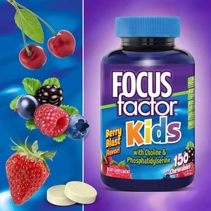 美国直邮FOCUS factor儿童健脑补忆多维营养片 150粒