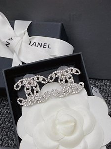 法国直邮代购Chanel香奈儿耳钉 2024新款山茶花高级气质双C耳环