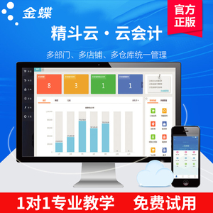 金蝶精斗云财务软件会计实务做账记账erp生产管理进销存系统kis云
