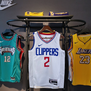 美版 快船队2号伦纳德球衣小卡 13号保罗乔治篮球服男40号祖巴茨