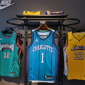 美版黄蜂队1号三球鲍尔球衣男子 24号米勒城市版篮球服球迷版背心