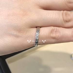 代购tasaki 塔思琦 婚戒 chiaro系列 铂金 pt950 戒指 钻戒指环