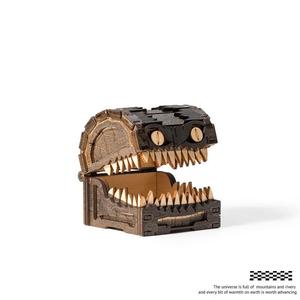 搞怪小怪物盒子摆件木制工艺品办公桌面装饰工艺品男女生日礼物