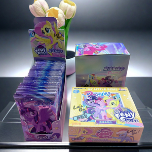 魔法友谊卡小马宝莉卡片一整盒cr彩虹包流行款小马卡玩具女孩礼物