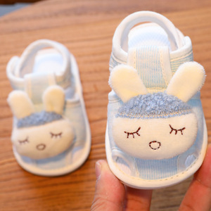 夏季新生儿魔术贴步前鞋0-1岁婴儿凉鞋6-15个月男女宝宝儿童凉鞋