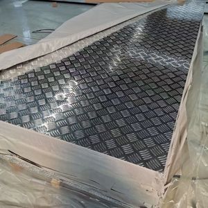 花纹铝板 防滑铝板铝合金压花板花纹板车用定制加工五条筋2 3 5mm