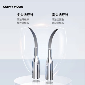 CURVYMOON/月儿弯弯超声波洗牙器牙结石去除神器牙齿清洁工具配件