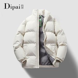 DIPAI/的派冬季男士棉衣百搭立领面包服青年宽松保暖加厚棉袄男女