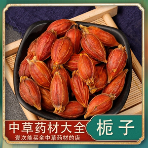 栀子果中药材药用中草药材大全江西泡茶新鲜黄果子乾货山黄枝黄栀