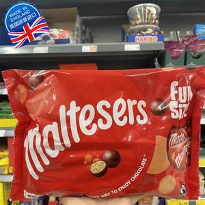 苏州现货 英国Maltesers麦丽素夹心巧克力豆麦提莎巧克力214.5g