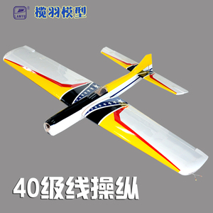 线操纵轻木固定翼飞机模型电动40级油动航模f2bp2b竞赛机型Vecter