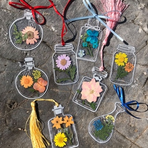 儿童自制干花植物标本收集袋册塑封膜春天的花草树叶制作书签鲜花