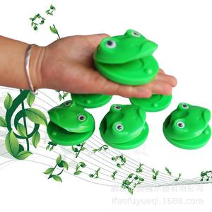 奥尔夫打击乐器早教幼儿园儿童教具响板塑料青蛙呱呱舞板定做