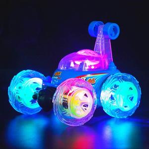 新疆包邮3-8岁儿童玩具电动遥控汽车特技翻斗车音乐跳舞翻滚翻转