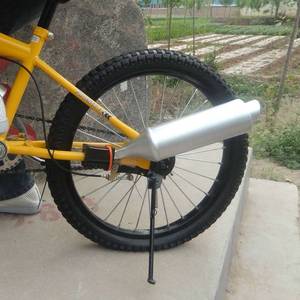 新品自行车涡轮摩托车音效排气管发声器山地车单车酷玩铃铛辐条喇