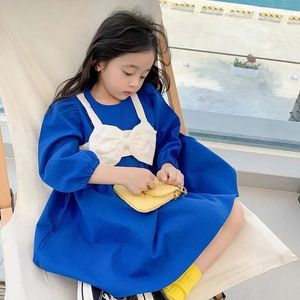 韩系儿童2023连衣裙春秋季新款韩版女孩公主裙洋气小童宝宝连衣裙