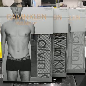 Calvin Klein正品CK男士内裤男莫代尔纯棉平角裤中腰四角夏季短裤
