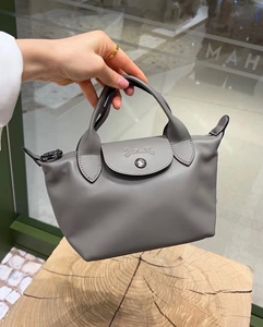 longchamp法国正品珑骧饺子包斜挎包通勤休闲女包龙骧包女大象灰