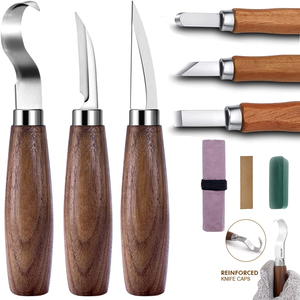 Knifecract木工挖勺刀雕刻刀手工木雕刀木刻削刀木头工具套装桃木