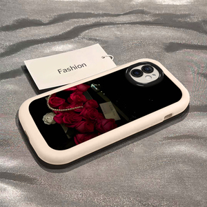 适用苹果11ProMax手机壳红玫瑰XR新款网红7PLUS创意8软硅胶6Splus防摔软壳高级感个性iPhoneXSMAX保护壳x小众