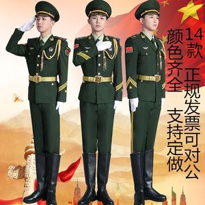 新款演出军装礼服护卫队服装升旗手仪仗队乐团军鼓服装护旗手