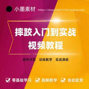 摔跤入门视频教程零基础学摔跤自学武术实战