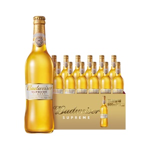 budweiser/百威啤酒金尊啤酒500ml*12大瓶装包邮_阿里巴巴找货神器