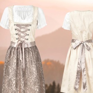 M-XL 德国慕尼黑啤酒节服装 女巴伐利亚民族传统派对啤酒服连衣裙