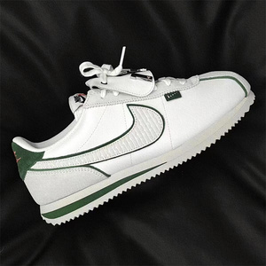 Nike耐克女鞋Cortez灰色复古阿甘鞋2024春夏季新款白绿透气运动鞋