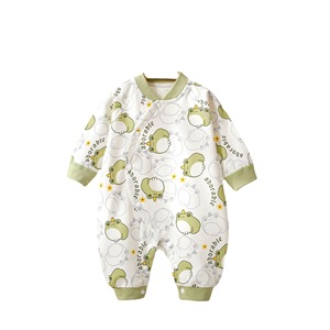 童装新生儿婴幼儿衣服连体衣纯棉无骨婴儿春装服装0-6个月舒适装