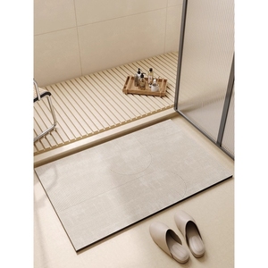 南极人浴室吸水地垫软硅藻泥简约卫生间门口地毯家用进门防滑速干