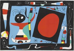 S003 【西班牙】米罗Miro抽象油画素材高清图片怪诞绘画电子图库
