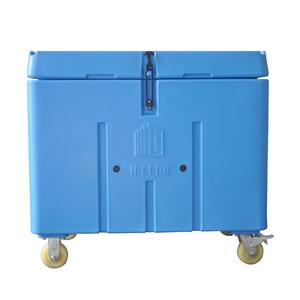 干冰储存箱专用超大容量320L滚塑保温冷藏耐负80度低温带轮子厂家