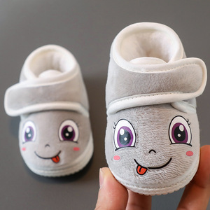 秋冬季加厚加绒3-6-12个月男女宝宝保暖棉鞋学步鞋0-1岁婴儿鞋