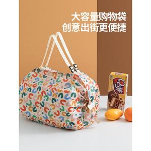 可折叠购物袋便携超市防水环保袋手提袋日式多功能超大买菜收纳袋