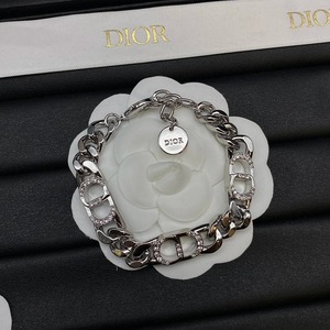 Dior/迪奥 2024SS新款CD字母设计感链条时尚单品手链男女同款