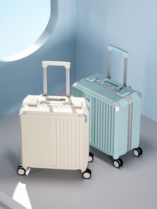 新秀丽铝框旅行箱男女18寸登机拉杆行李箱复古20小型号轻便迷你