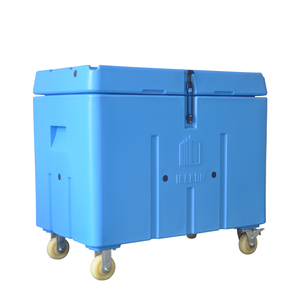 干冰储存箱专用超大容量320L滚塑保温冷藏耐负80度低温带轮子清洗