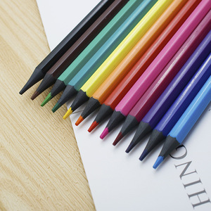 12色儿童彩铅笔画画专用 可擦绘画填色彩色铅笔 炫黑彩铅纸盒装 油性小学生美术专用幼儿园画笔彩笔