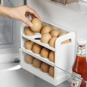 日本进口MUJI鸡蛋收纳盒冰箱侧门收纳保险盒食品级装放蛋托鸡蛋盒