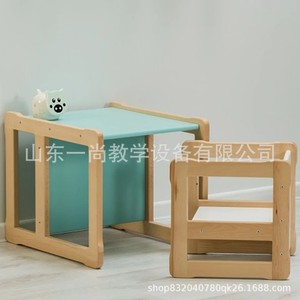 儿童凳儿童桌椅子立方体椅子蒙台梭利儿童游戏桌套装蒙台梭利家具