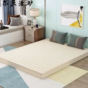 新品排骨架床架矮床无床头实木硬板床垫木板床架椎15米硬床板18品
