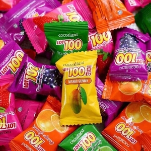 马来西亚进口一百份软糖100水果汁糖果食品喜糖批发芒果水果味