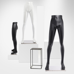牛仔裤专用男裤模腿模下半身模特道具亮白哑黑玻璃钢模特厂家直销