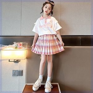 韩系原创女童夏装12岁儿童裙子jk制服夏季10小学生全套装学院风百